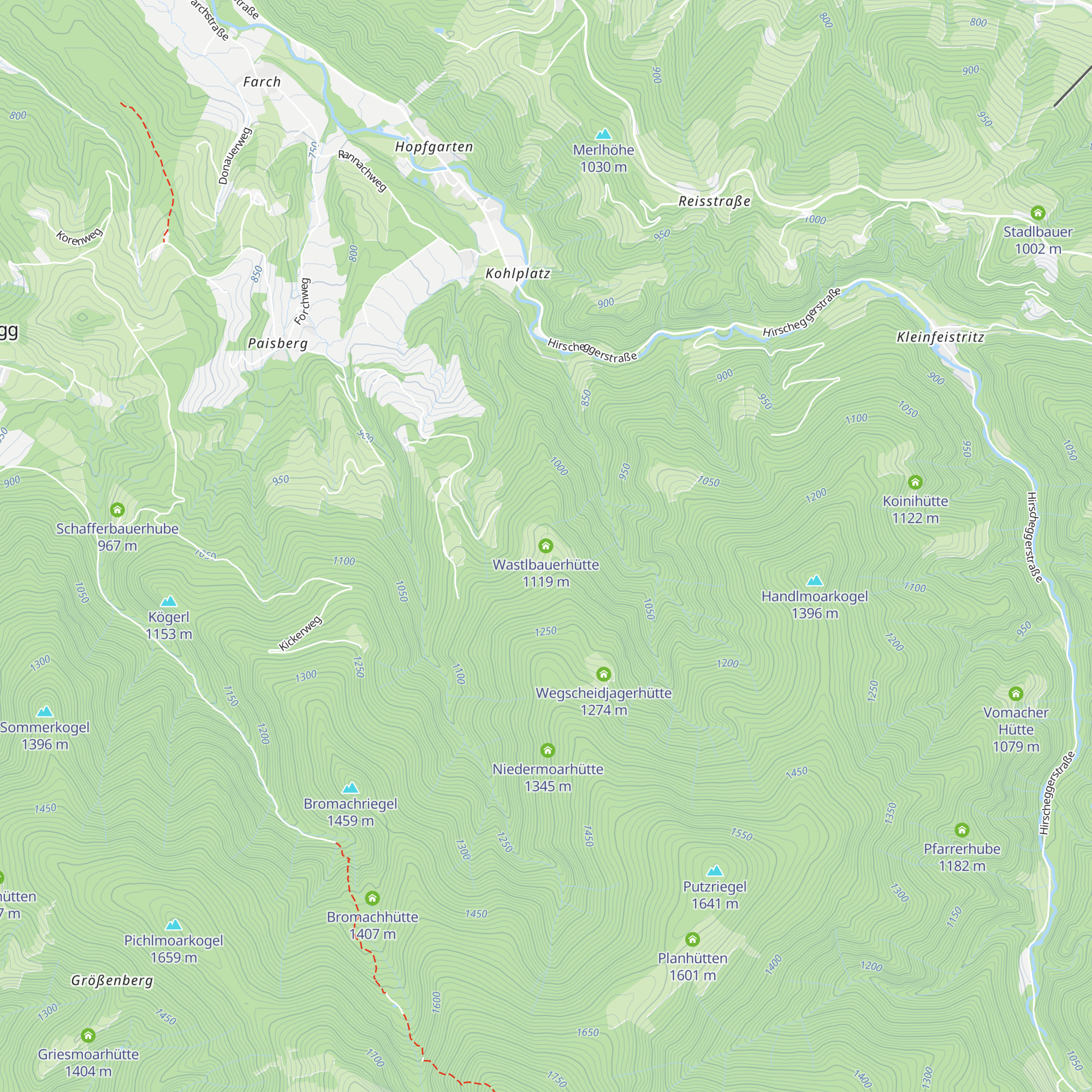 Wastlbauerhütte map