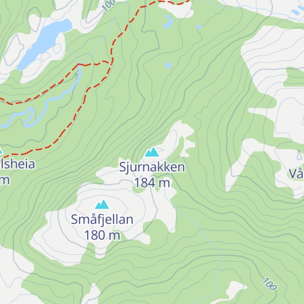 Map of Sjurnakken