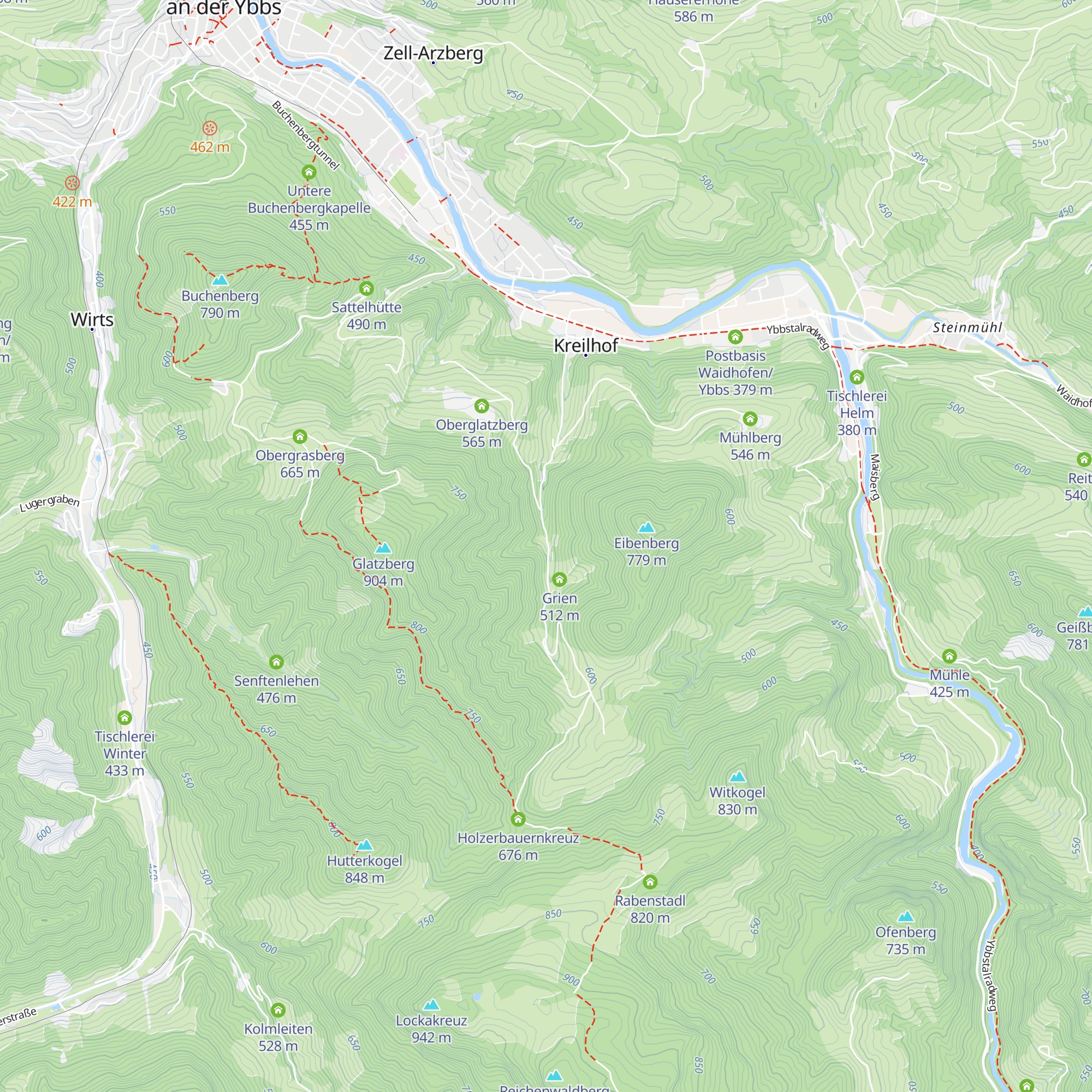 Teschengraben map