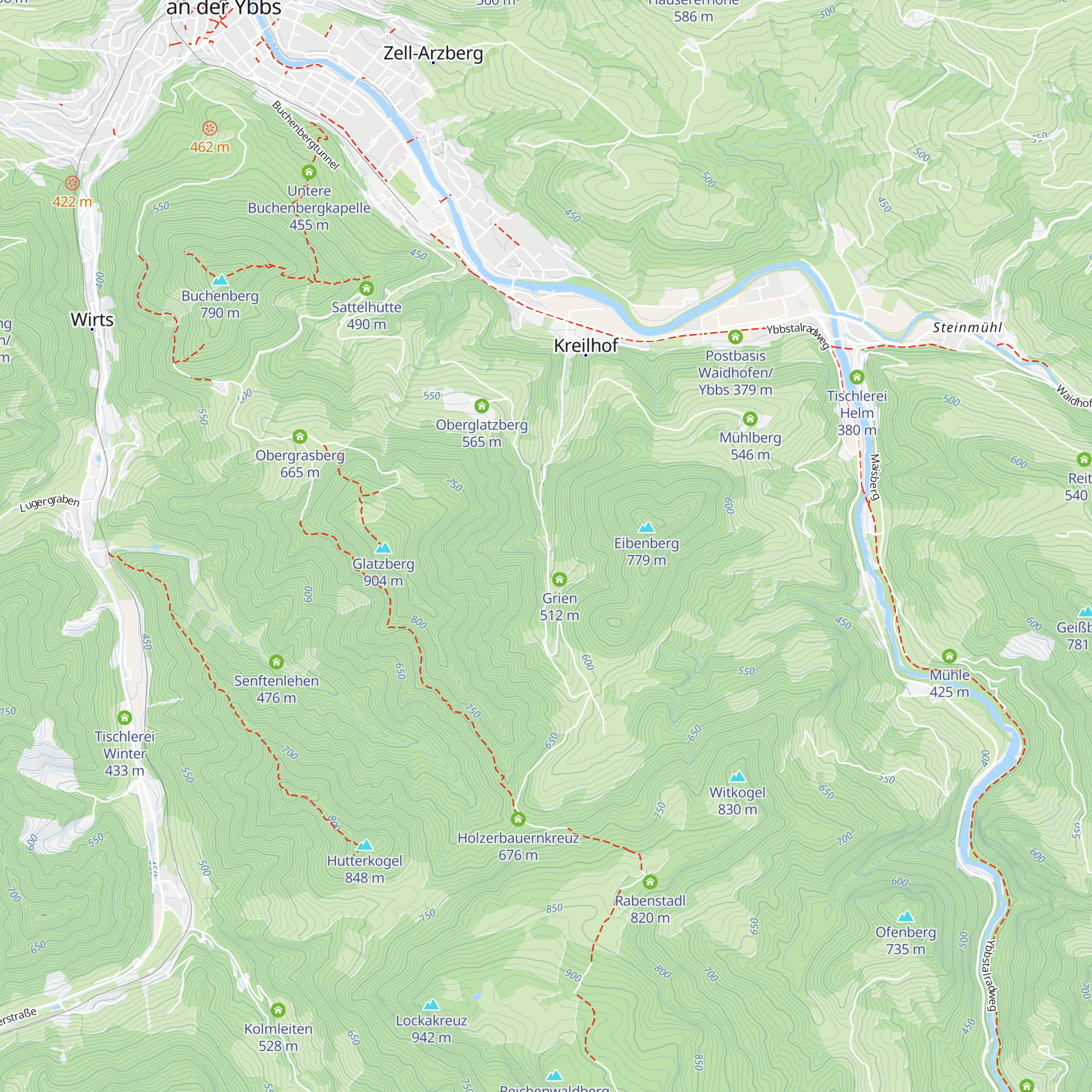 Teschengraben map