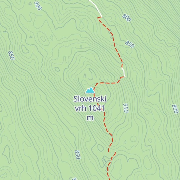 Map of Slovenski vrh