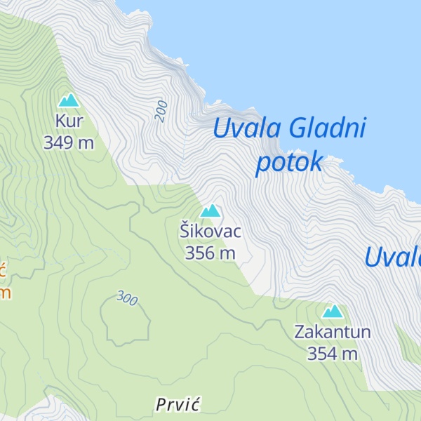 Map of Šikovac