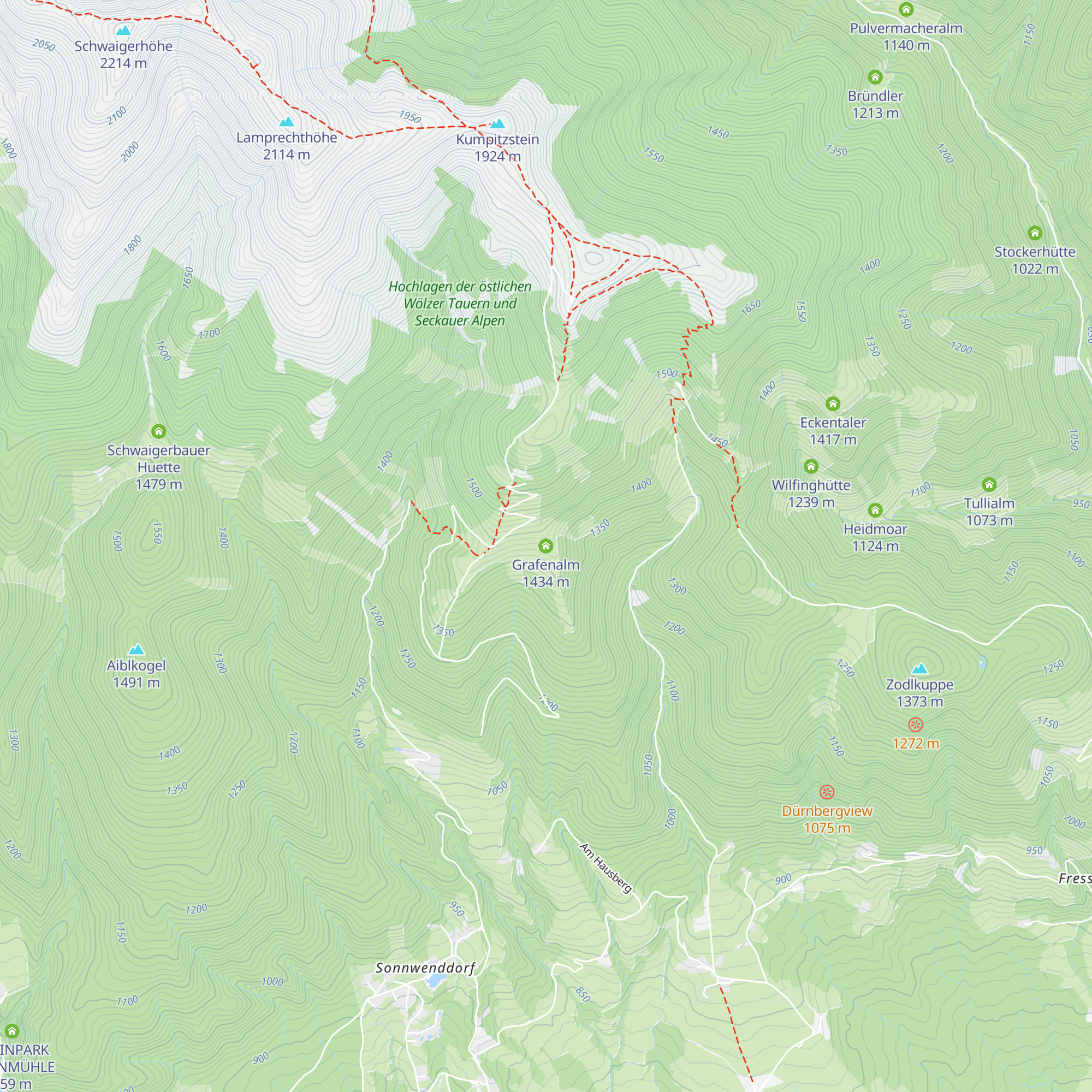 Grafenalm map