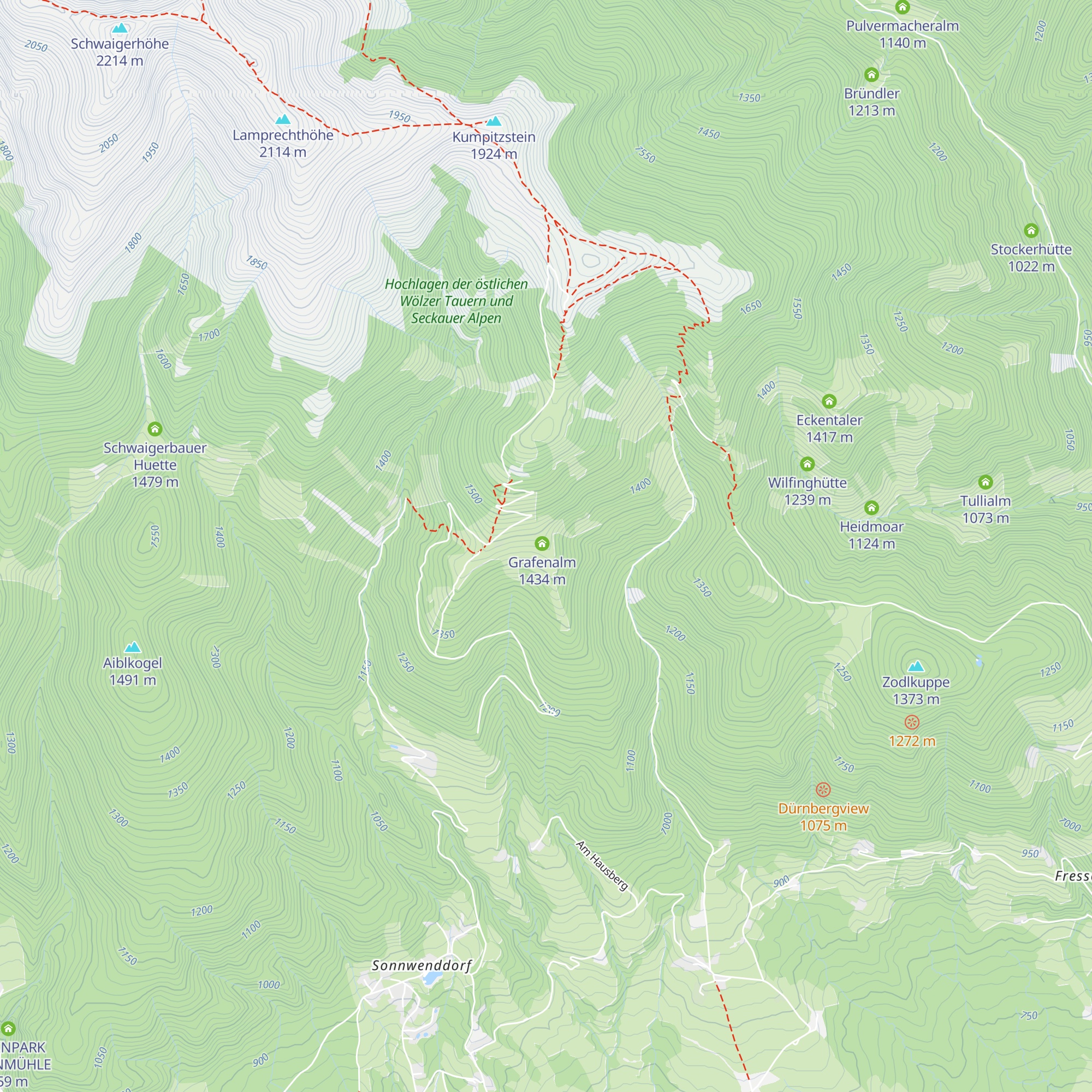 Grafenhüttn map