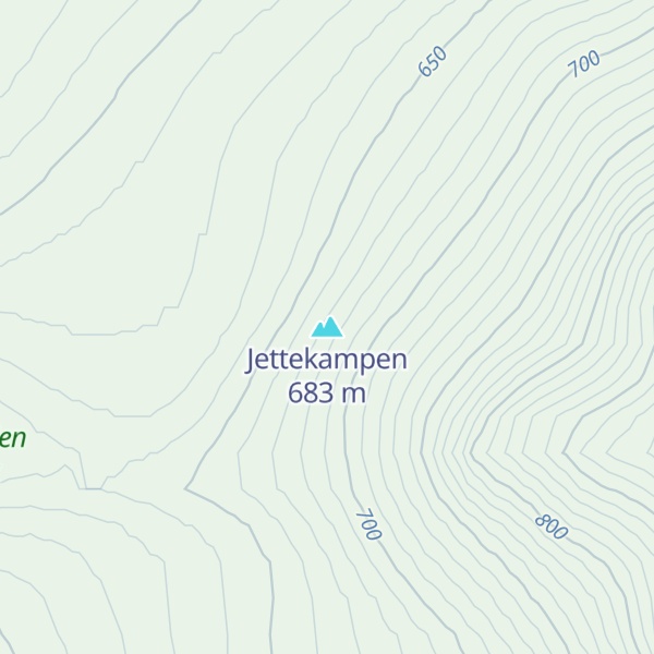 Map of Jettekampen