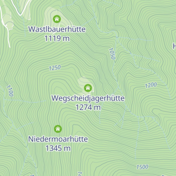 Map of Wegscheidjagerhütte