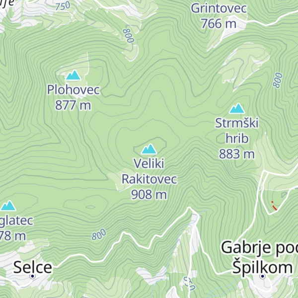 Map of Veliki Rakitovec