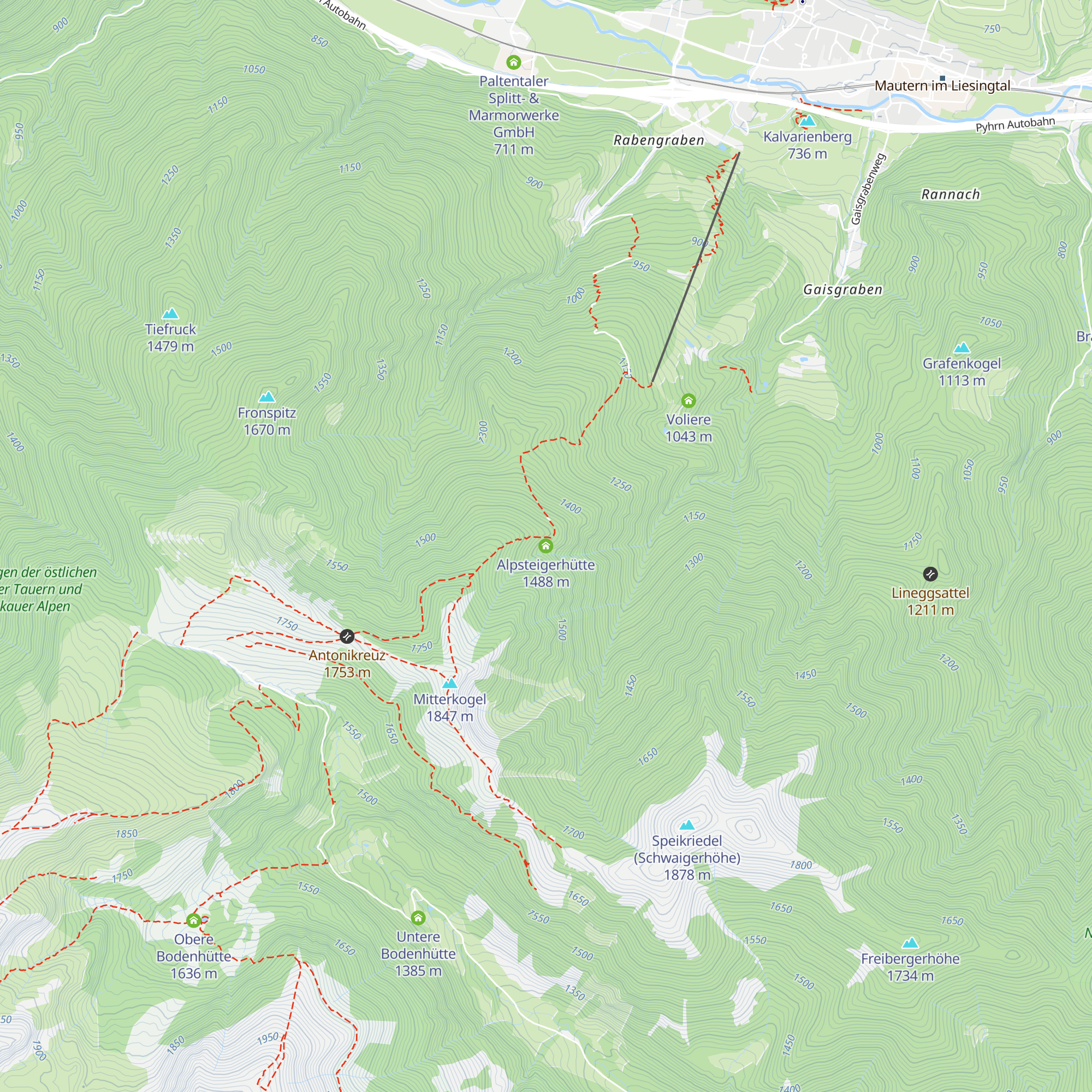 Alpsteigerhütte map