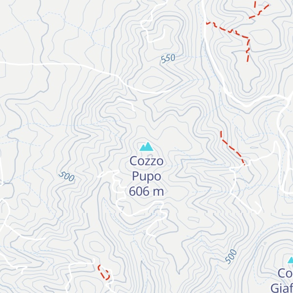 Map of Cozzo Pupo