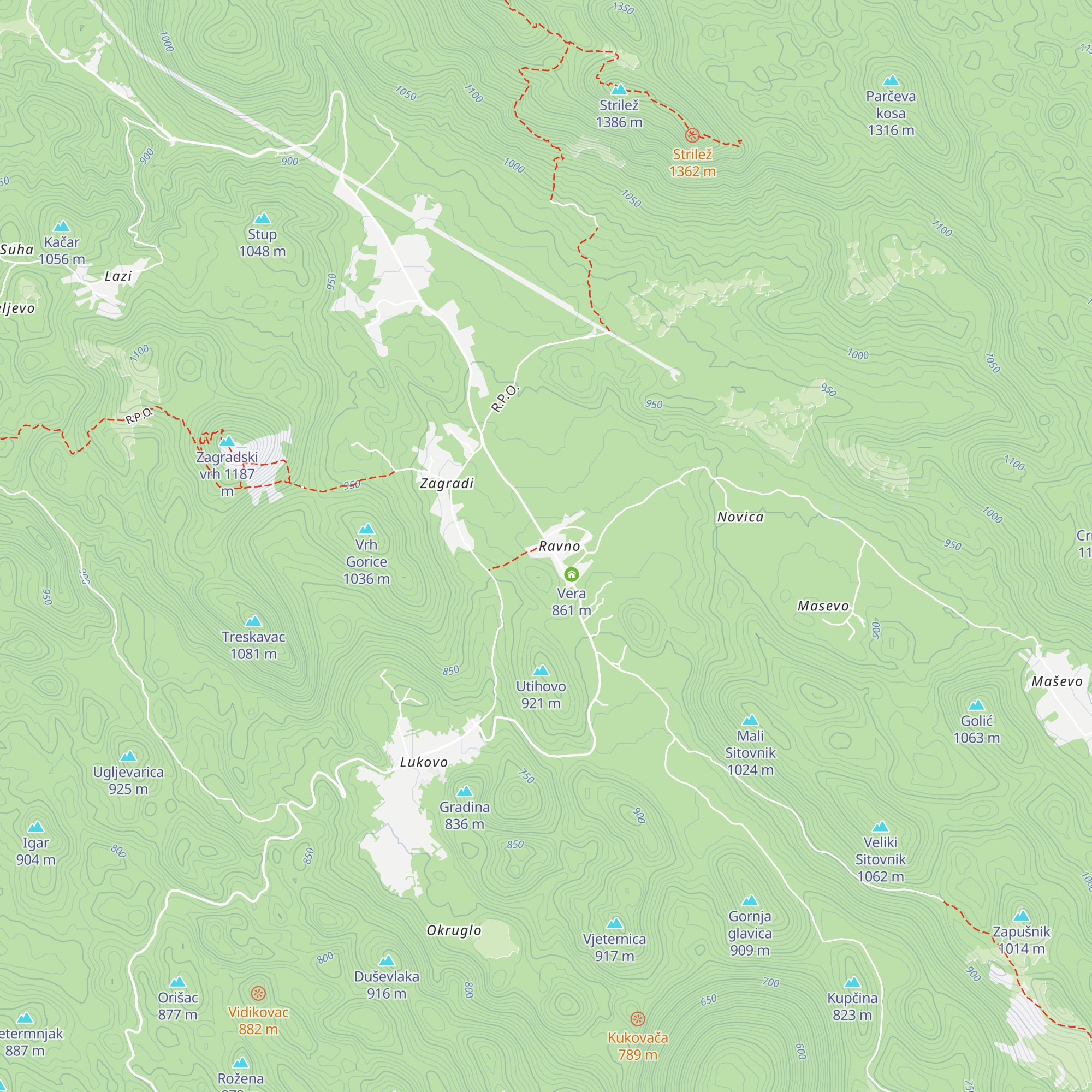 Vagabundina koliba map