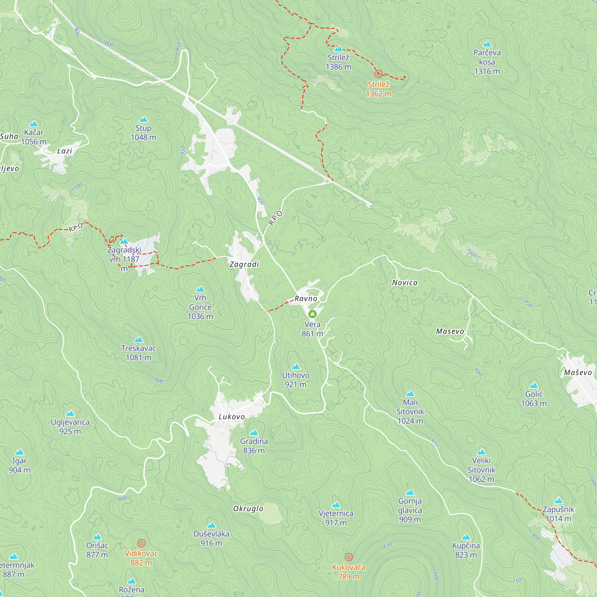 Vagabundina koliba map