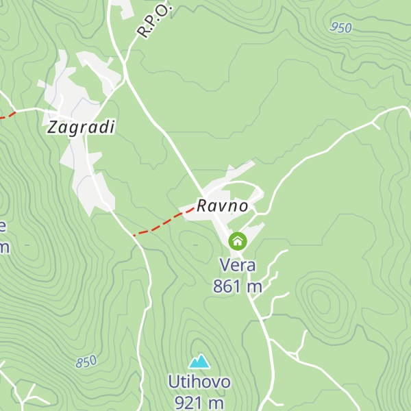 Map of Vagabundina koliba