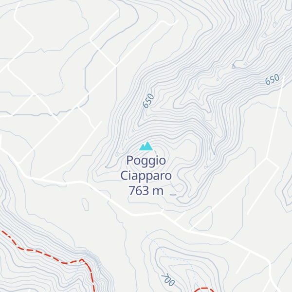 Map of Poggio Ciapparo