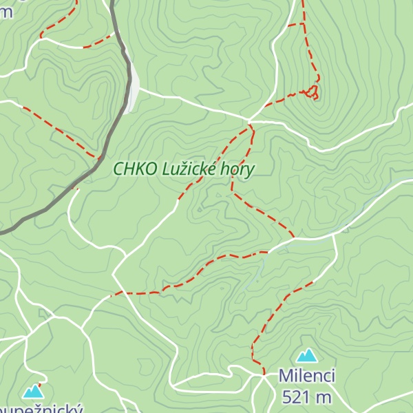 Map of Oštěp