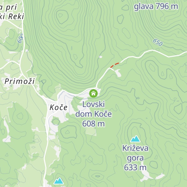 Map of Lovski dom Koče