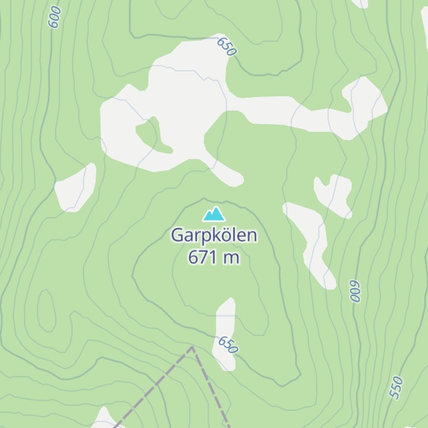 Map of Garpkölen