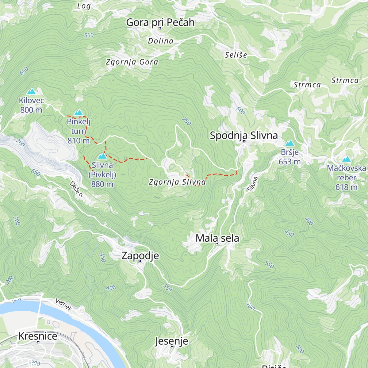 Dom na Zgornji Slivni map