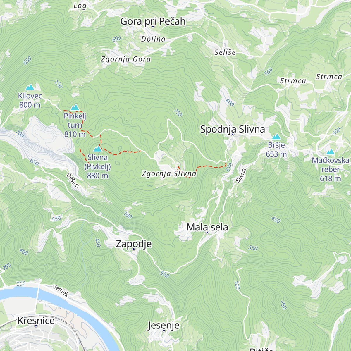 Dom na Zgornji Slivni map
