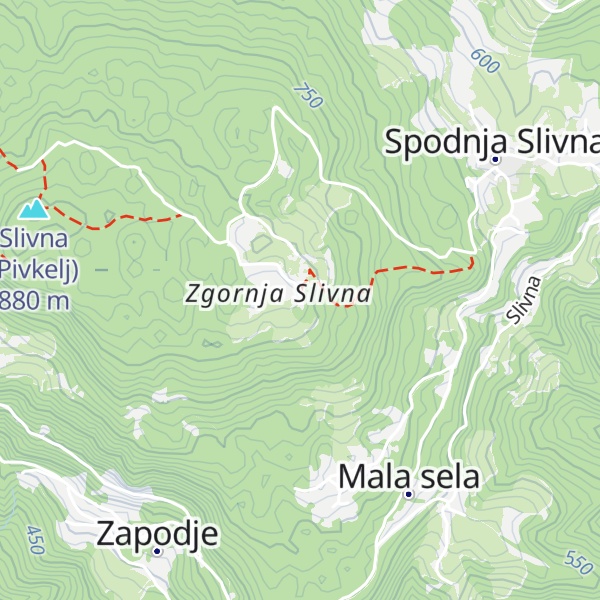 Map of Dom na Zgornji Slivni