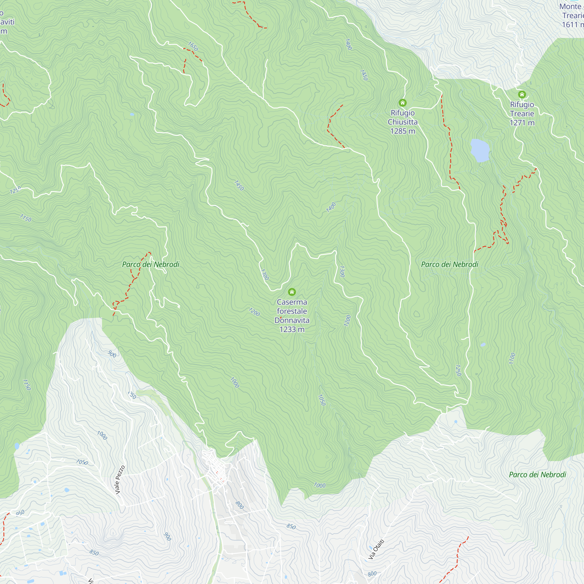 Caserma forestale Donnavita map