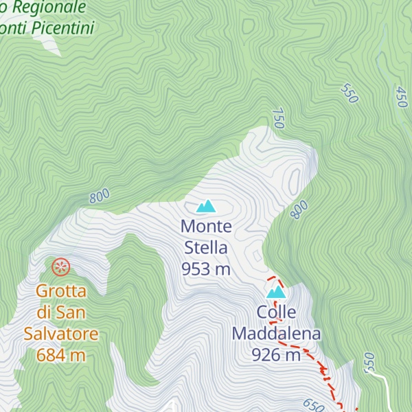 Map of Monte Stella
