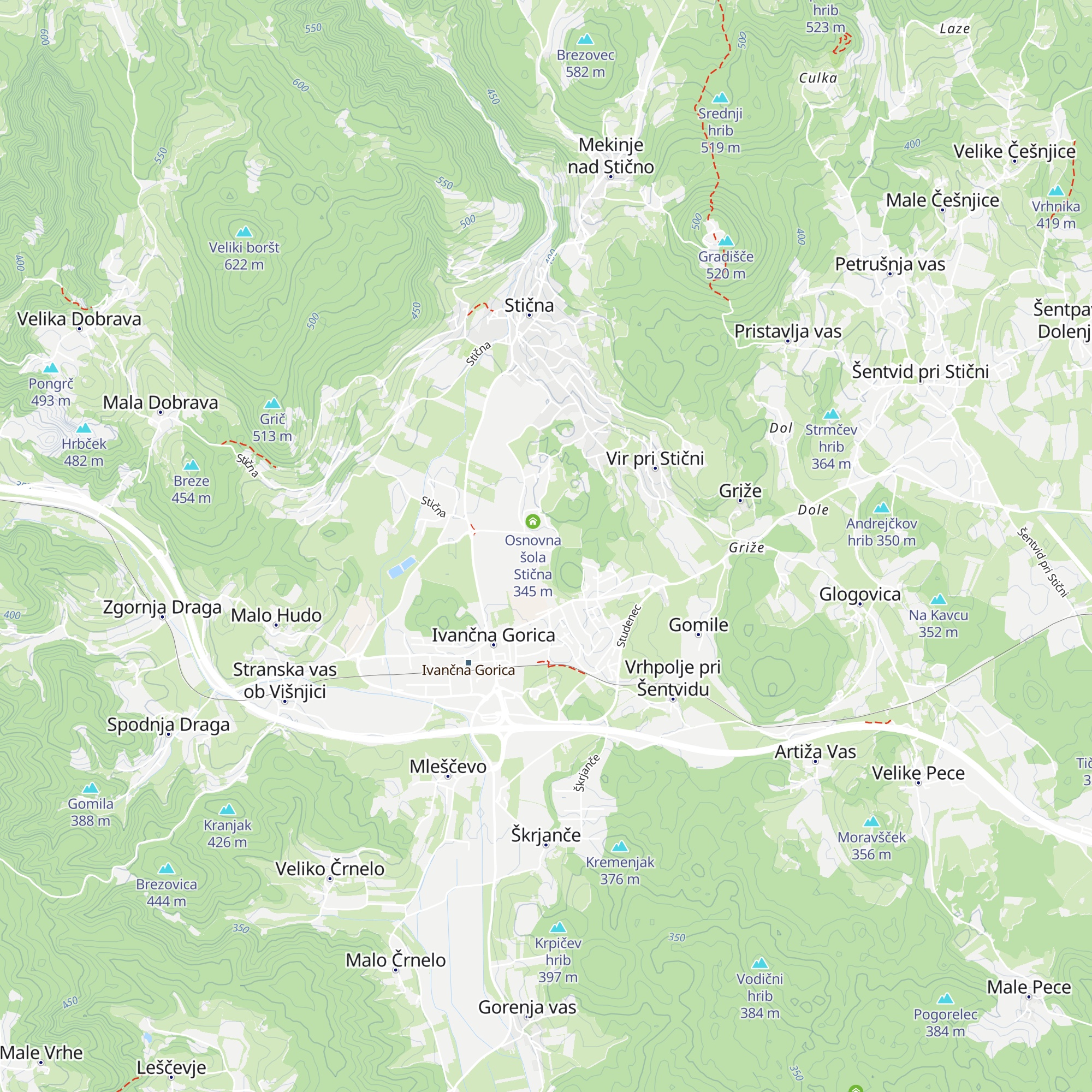 Vrtec Pikapolonica map