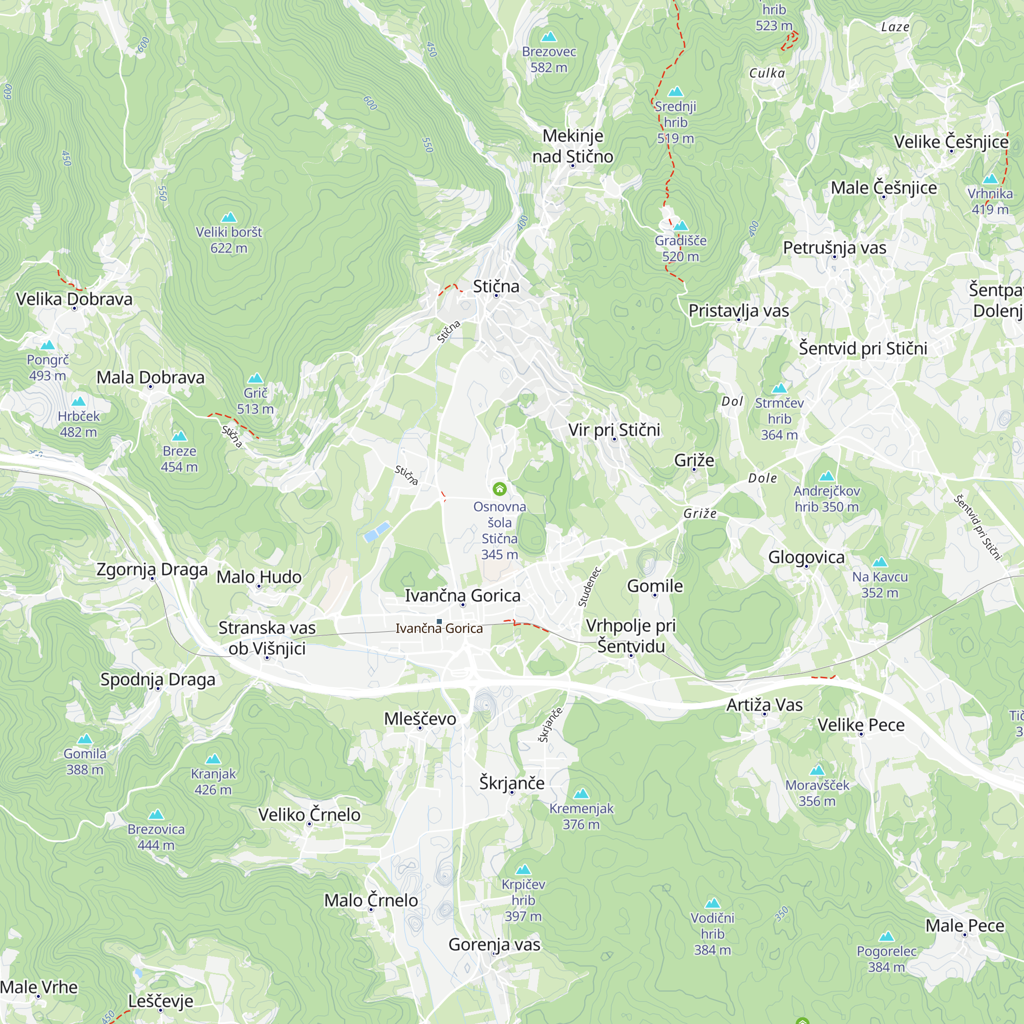 Vrtec Pikapolonica map