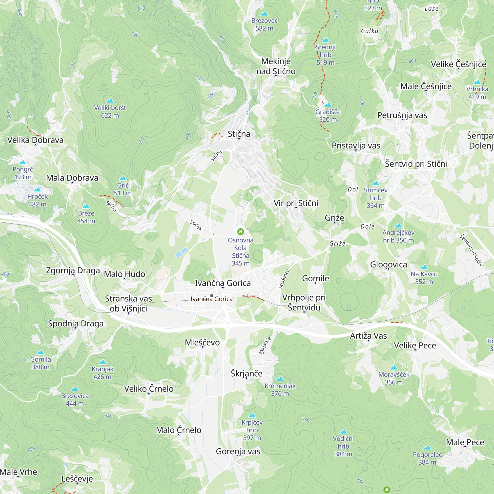 Vrtec Marjetica map