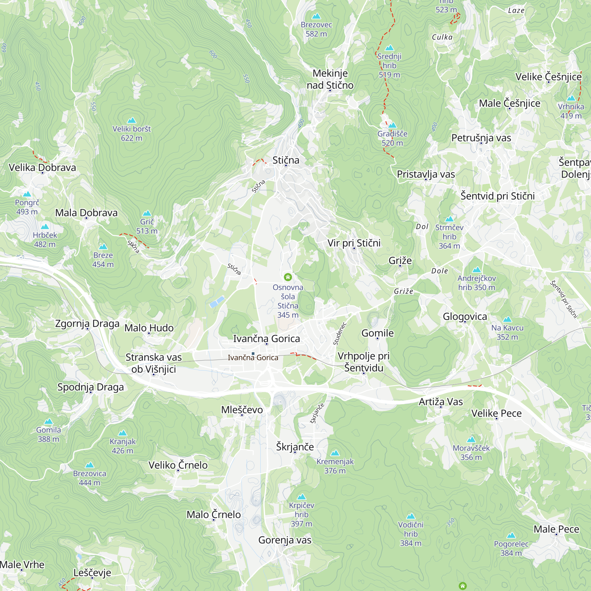 Vrtec Marjetica map