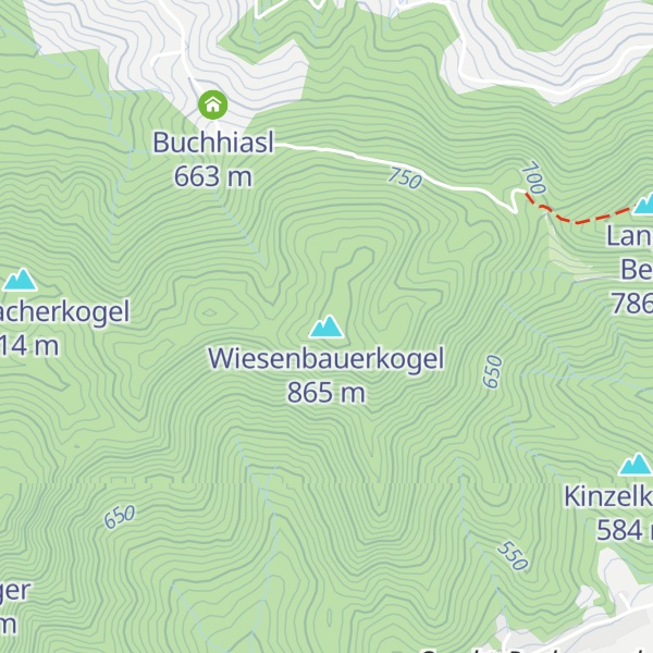 Map of Wiesenbauerkogel