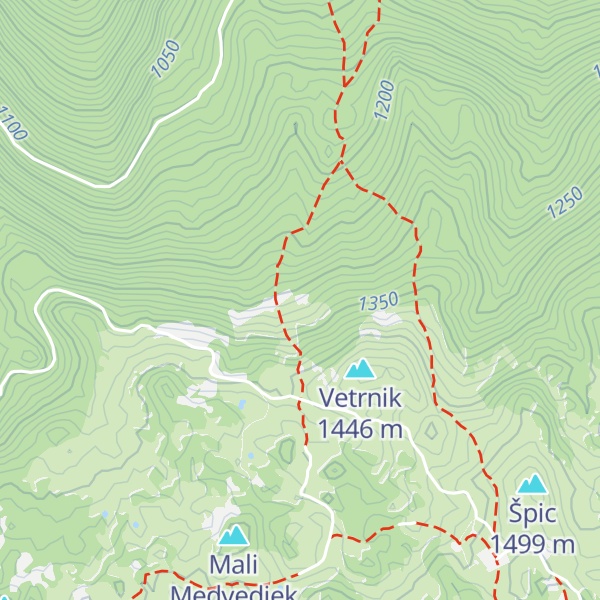 Map of Lovska koča