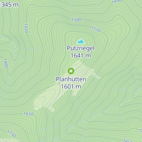 Map of Planhütten