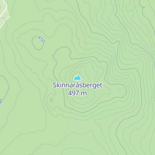 Map of Skinnaråsberget