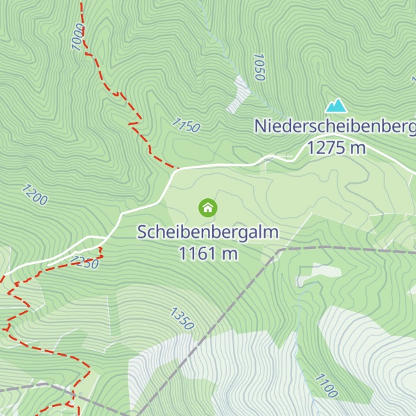 Map of Scheibenbergalm