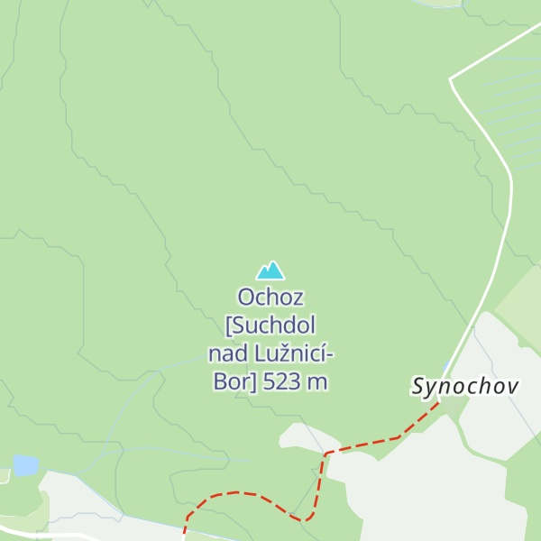Map of Ochoz [Suchdol nad Lužnicí-Bor]