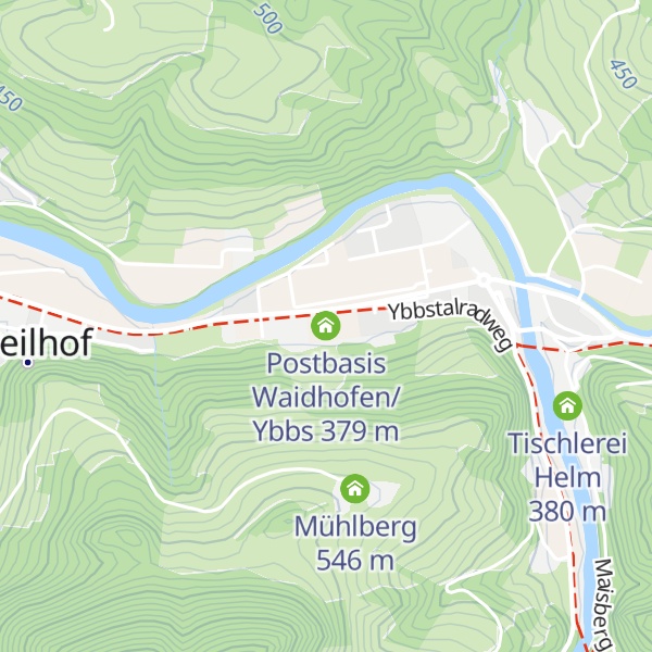 Map of Postbasis Waidhofen/ Ybbs