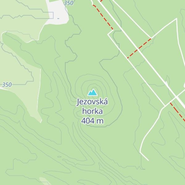 Map of Jezovská horka
