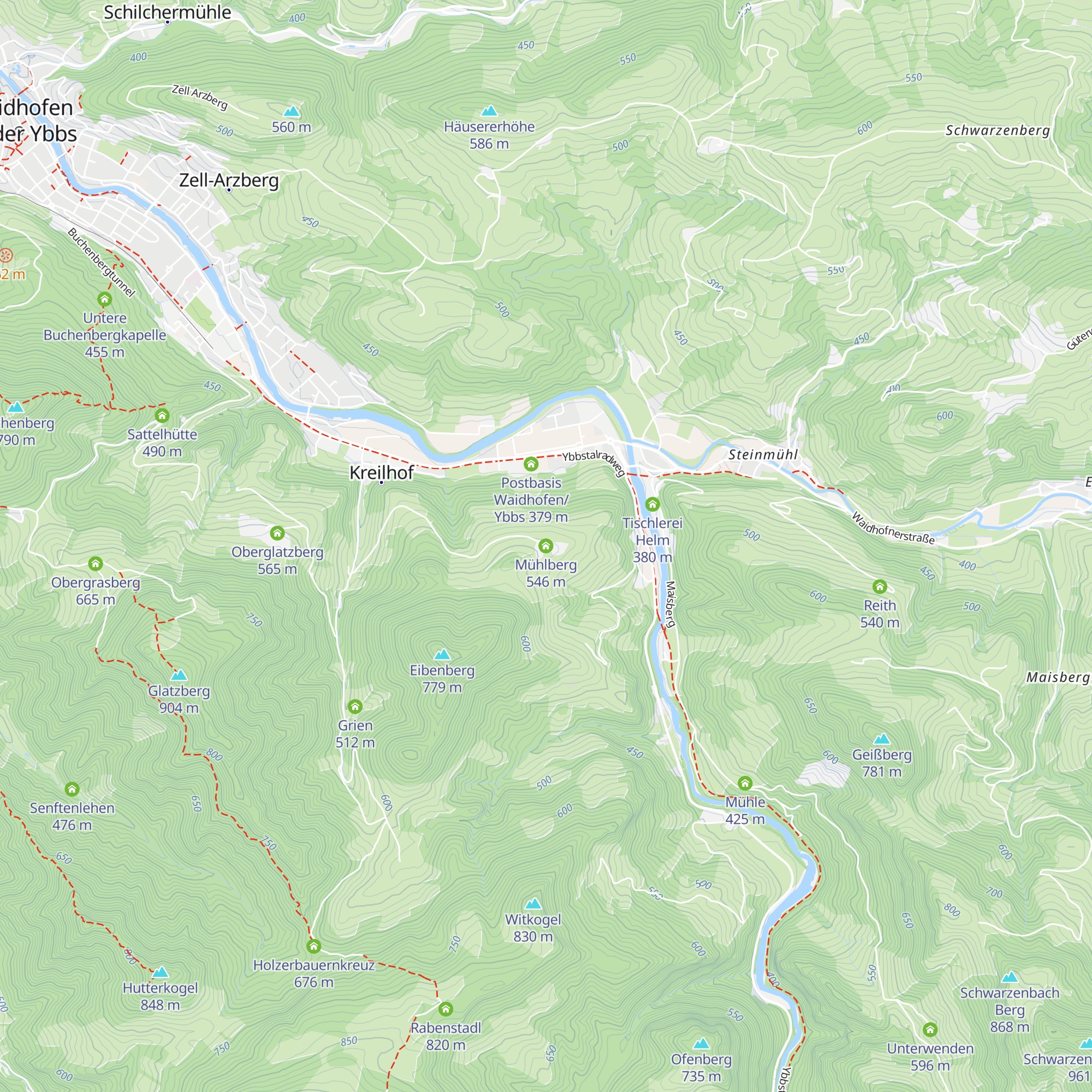 Mühlberg map