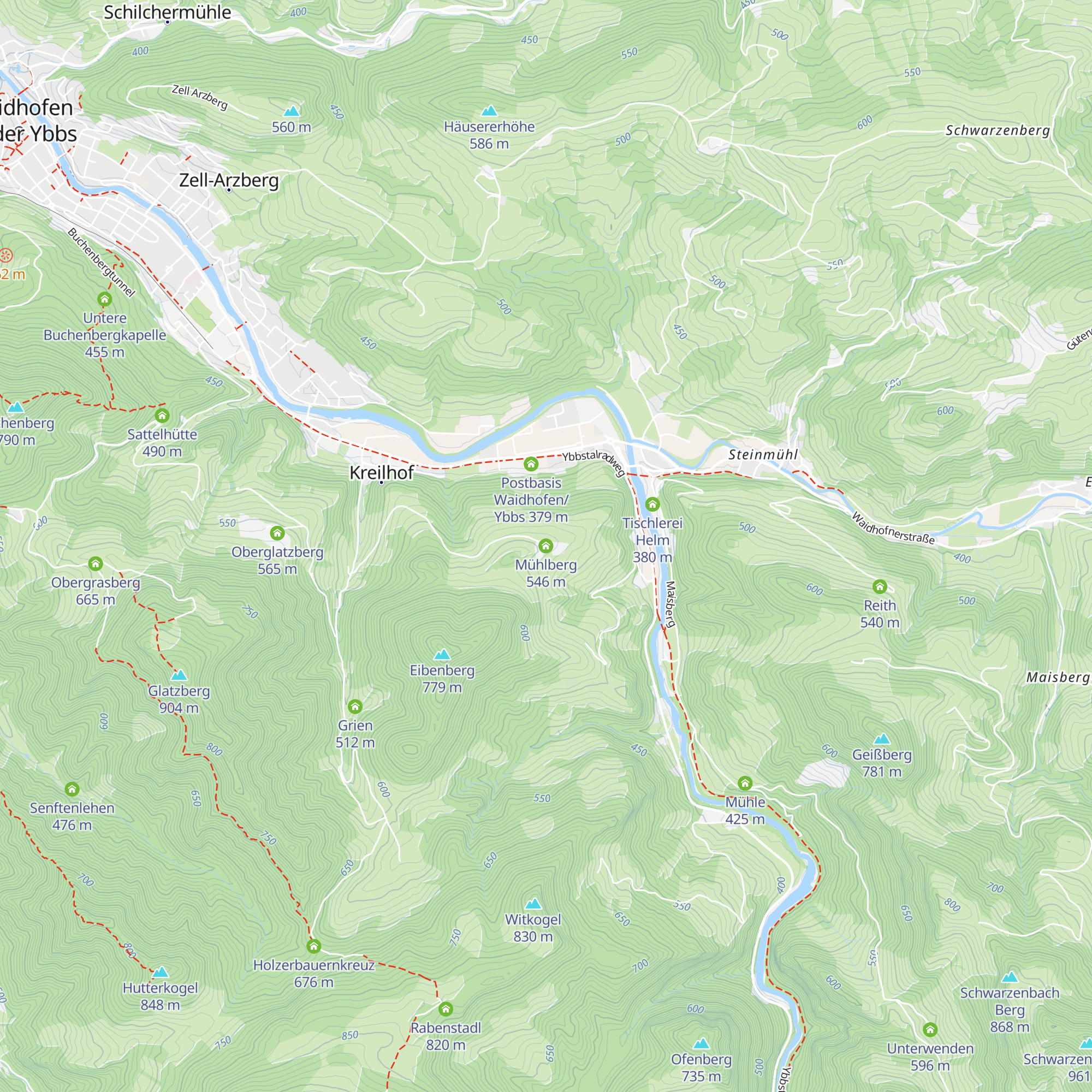 Mühlberg map