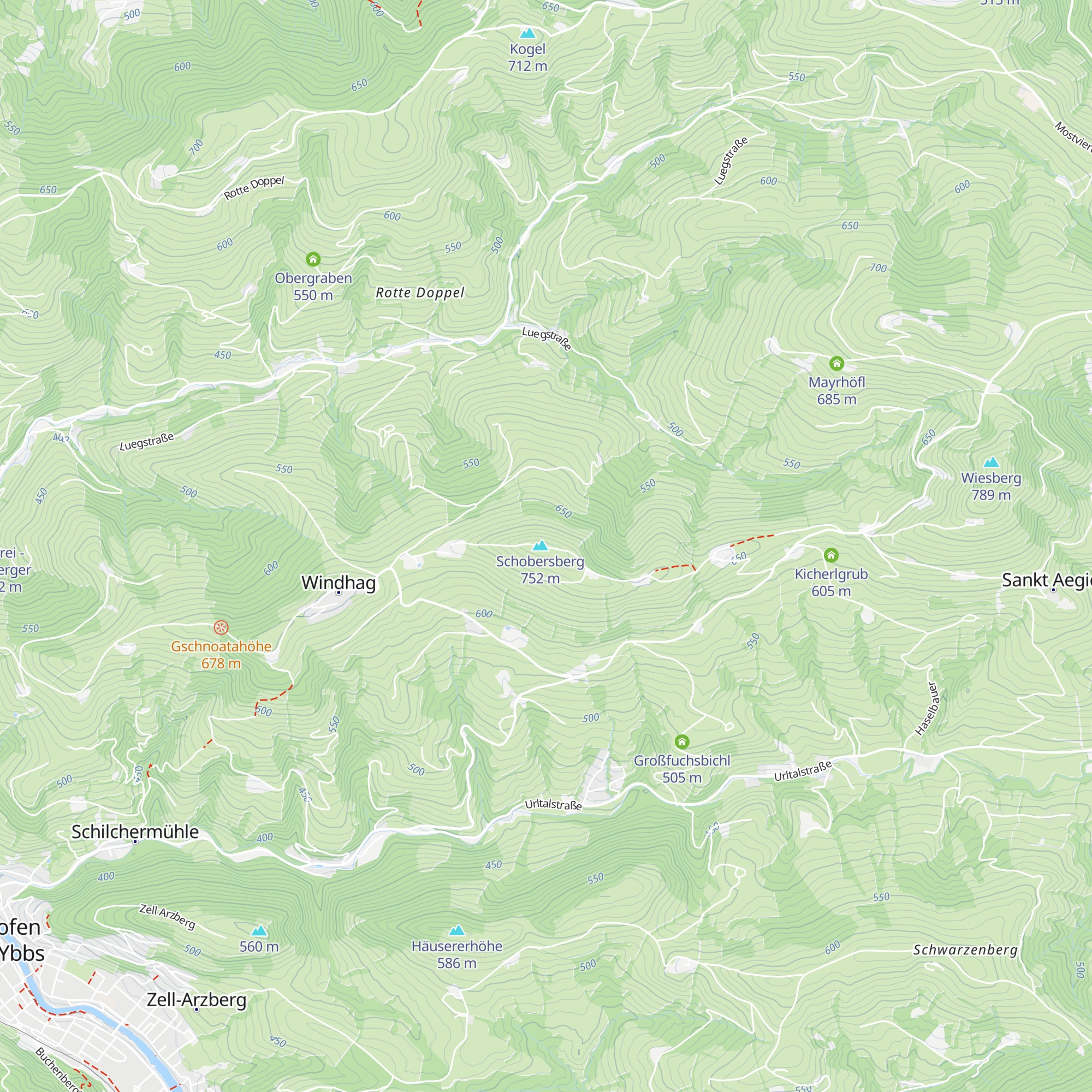 Schobersbergkapelle map