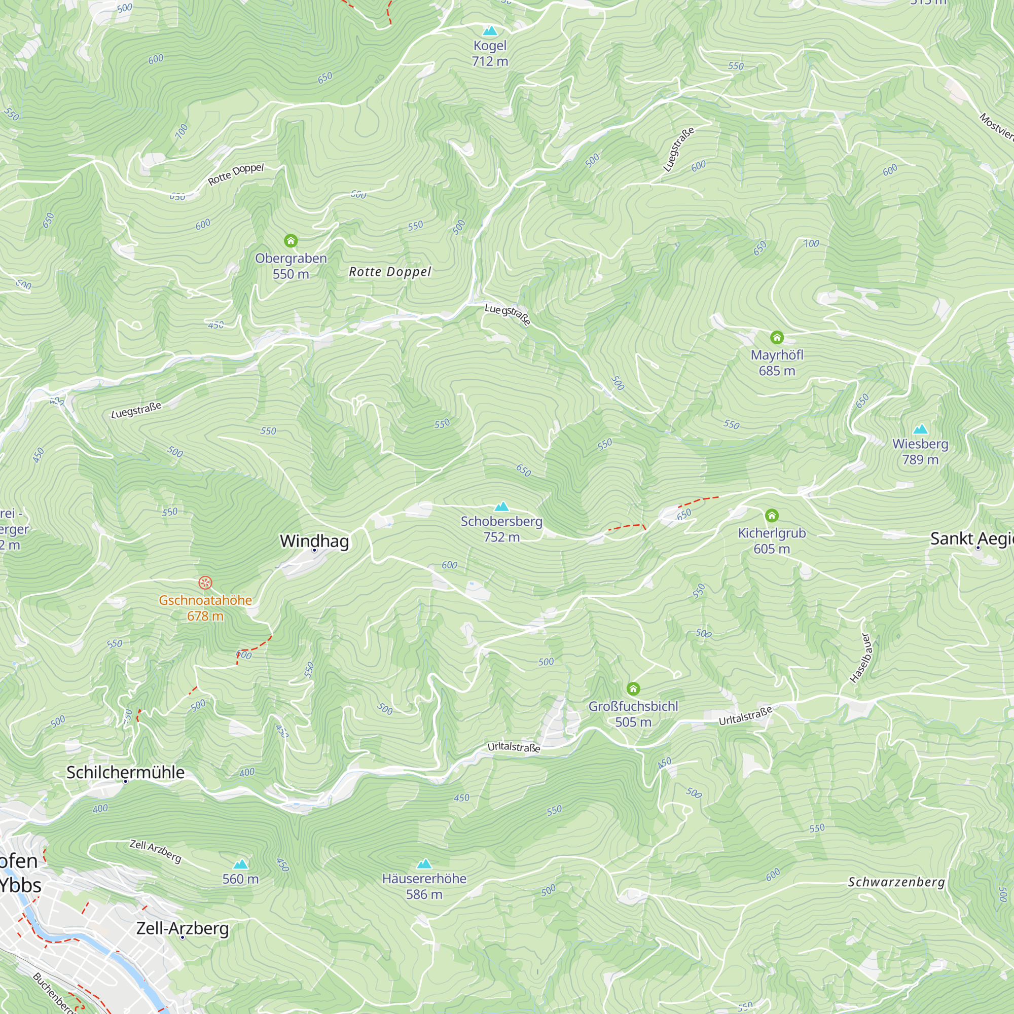 Schobersbergkapelle map