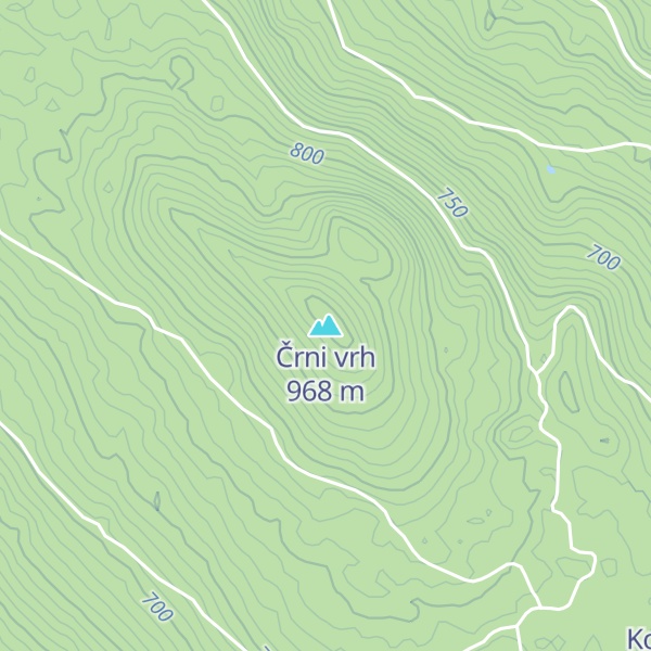 Map of Črni vrh