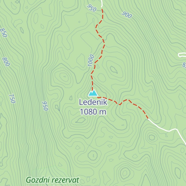 Map of Ledenik