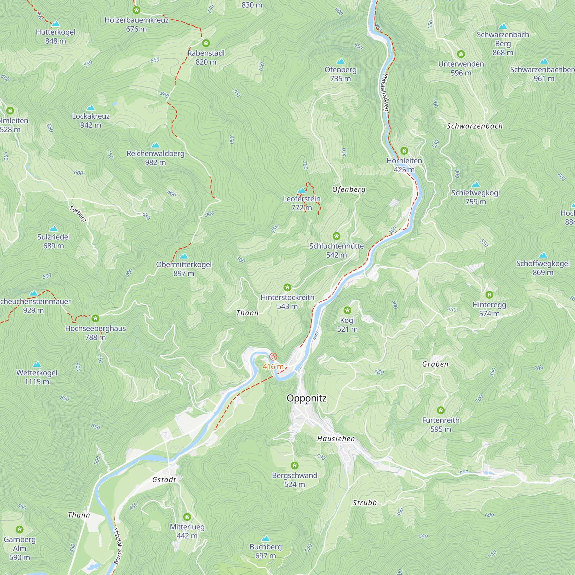 Hinterstockreith map