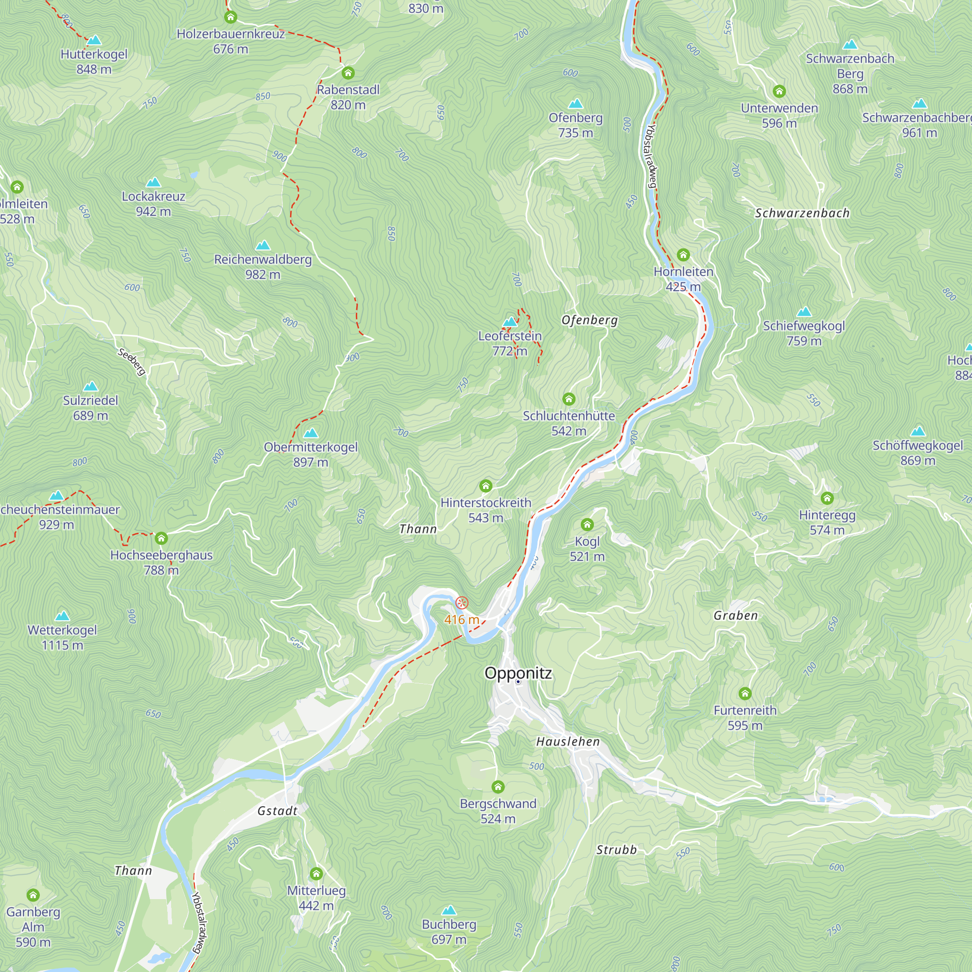 Hinterstockreith map