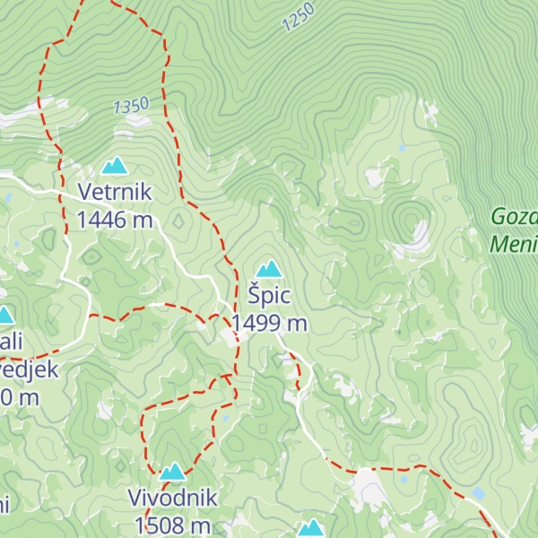 Map of Špic