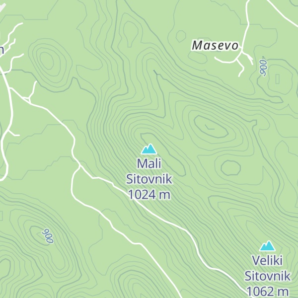 Map of Mali Sitovnik