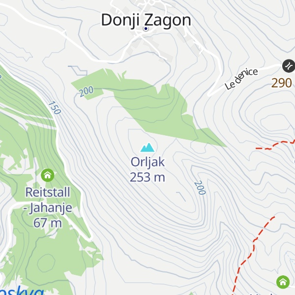 Map of Orljak