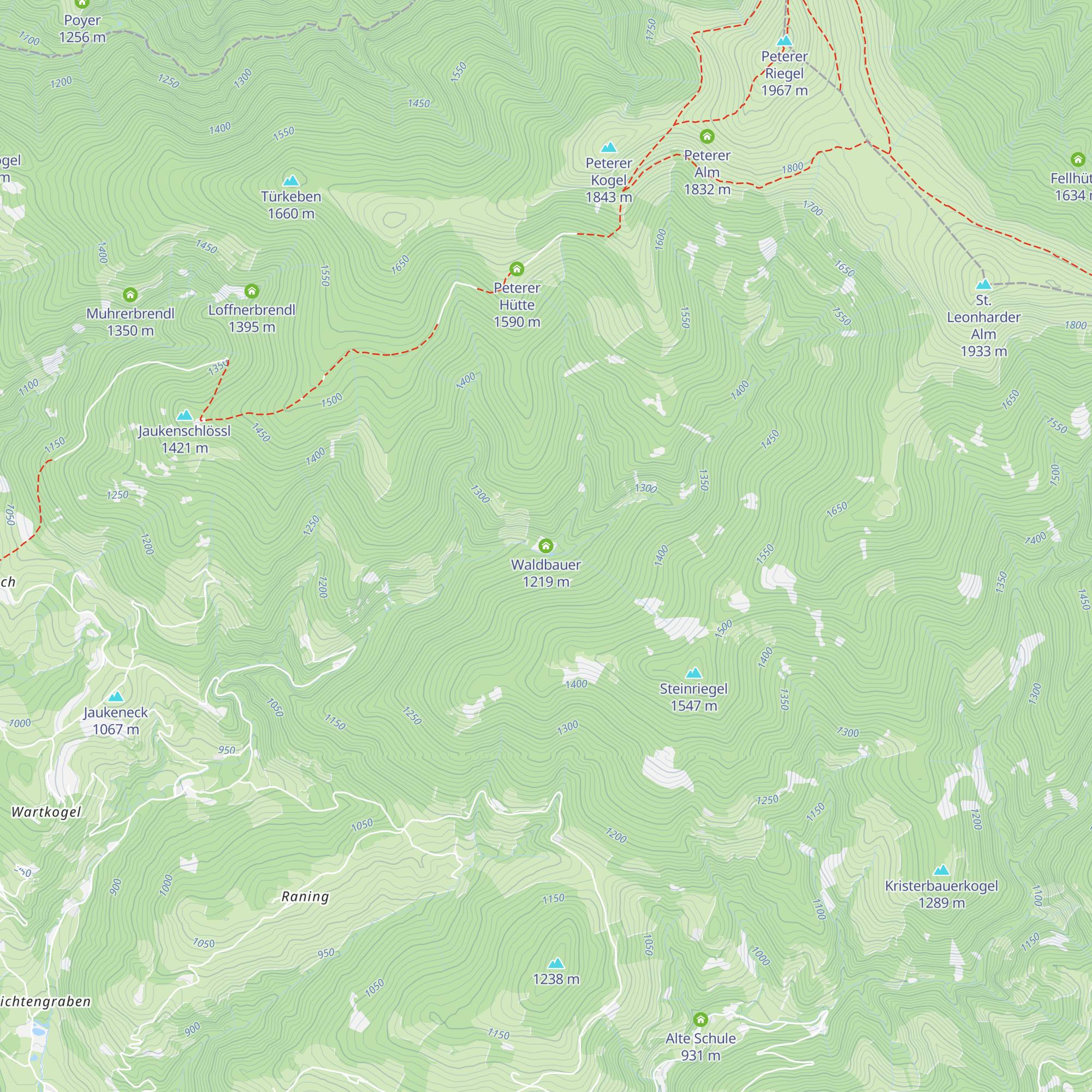 Waldbauer map