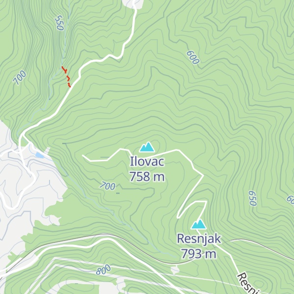 Map of Ilovac